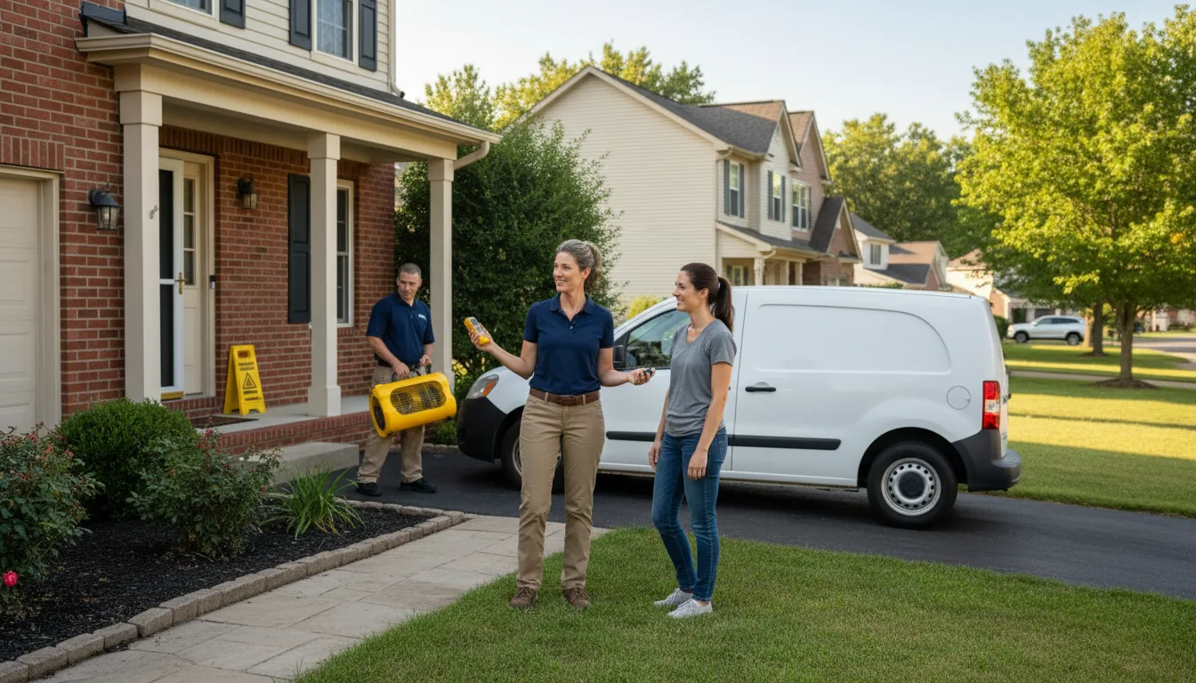 Residential water damage restoration in Gore Springs, MS